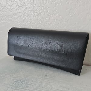 L.A.M.B. Eyeglass Sunglass Black Case Cosmetics? Large Size Magnetic See Video